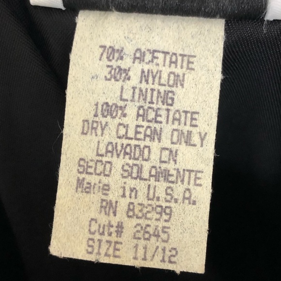 Vintage 90s Velvet Floral Sequin Mini Prom Dress - Picture 6 of 8